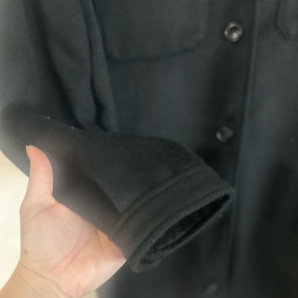 H&M, Divided, size S, BNWT, oversized shirt jacket. Shacket, black - Picture 3 of 8